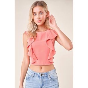 Valentina Ruffle Crop top
